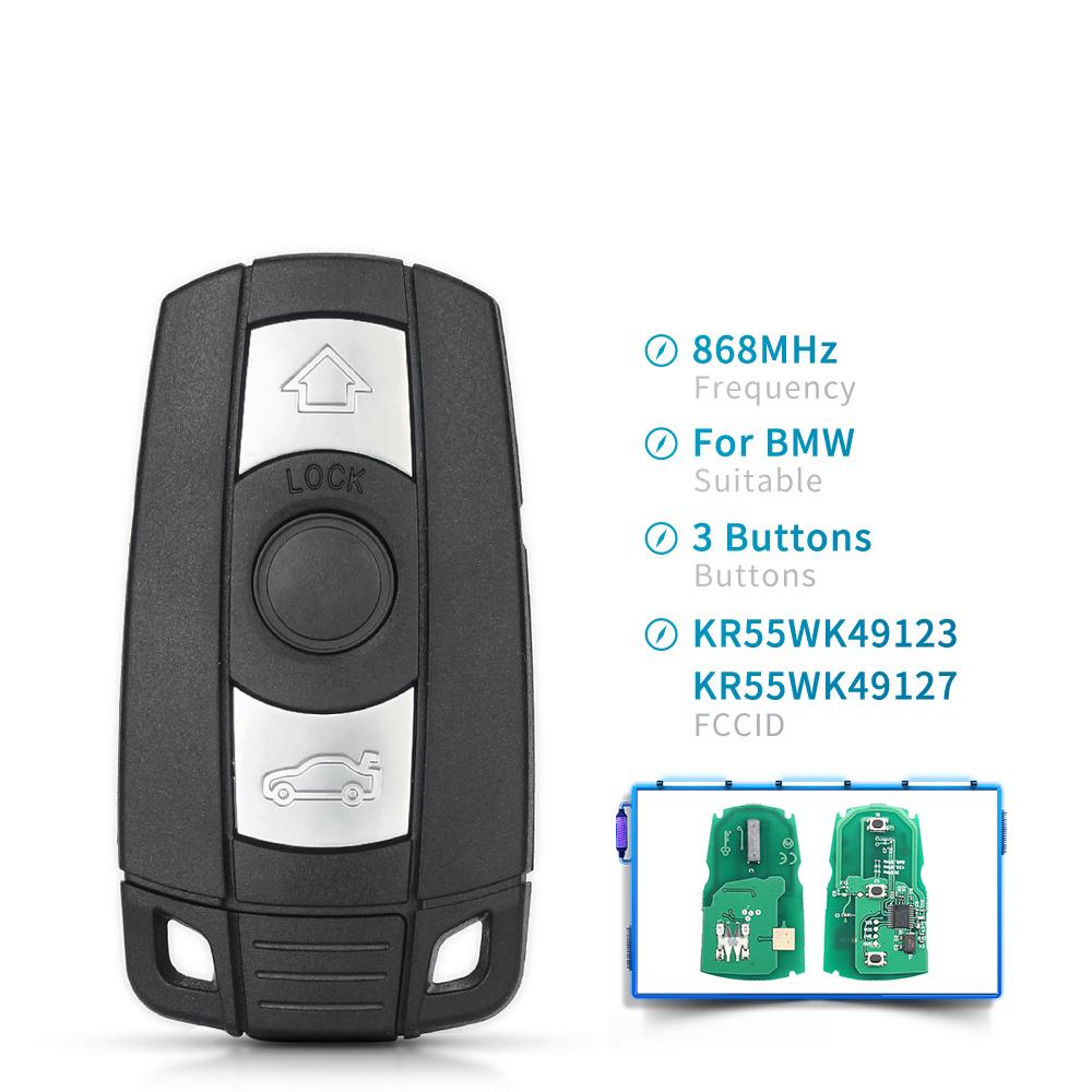 1PCS 315/433/868MHz Semi Intelligent Car Remote Key ID46 Chip For BMW CAS3 Systems 1/3/5/7 Series X5 X6 E60 E61 E70 E87 E90