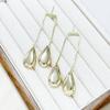 Alloy Water Drop Tassel Temperament Long Earrings High-End Simple Studs Cold Wind Earrings