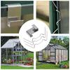 Bulk Set Of 100 Greenhouse Glass Fasteners Clamps Tight Grips Stainless Steel Long Lastingly Use for Structure Stability