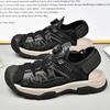 Fashion New Summer Mens Casual Shoes Genuine Leather Outdoor Breathable High Quality Sandals Fashion Walking Sport Shoe for Men Sneakers