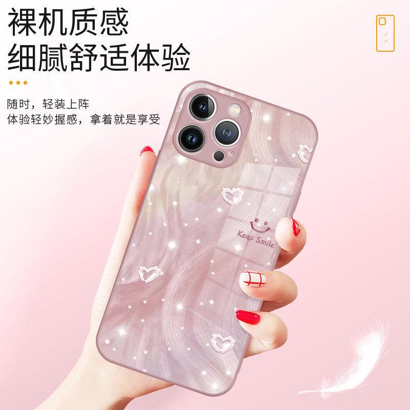 Apple 11pro Mobile Phone Protective Case Gilt Xsmax Glitter iPhone11plus Love Xs Smiley Face 11mini