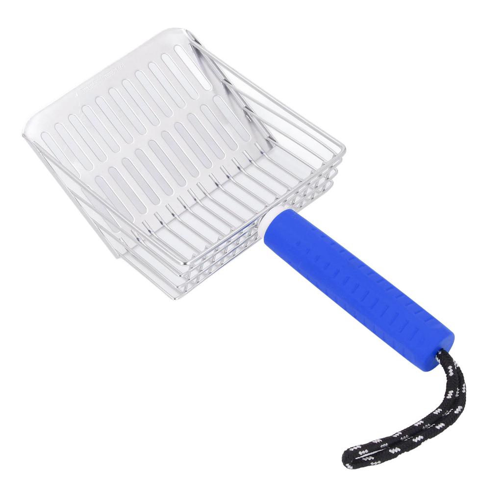 Katzenstreuschaufel, abnehmbarer Griff, 304 Edelstahl, schnelle Filtration, Katzenstreuschaufel, Katzentoilette