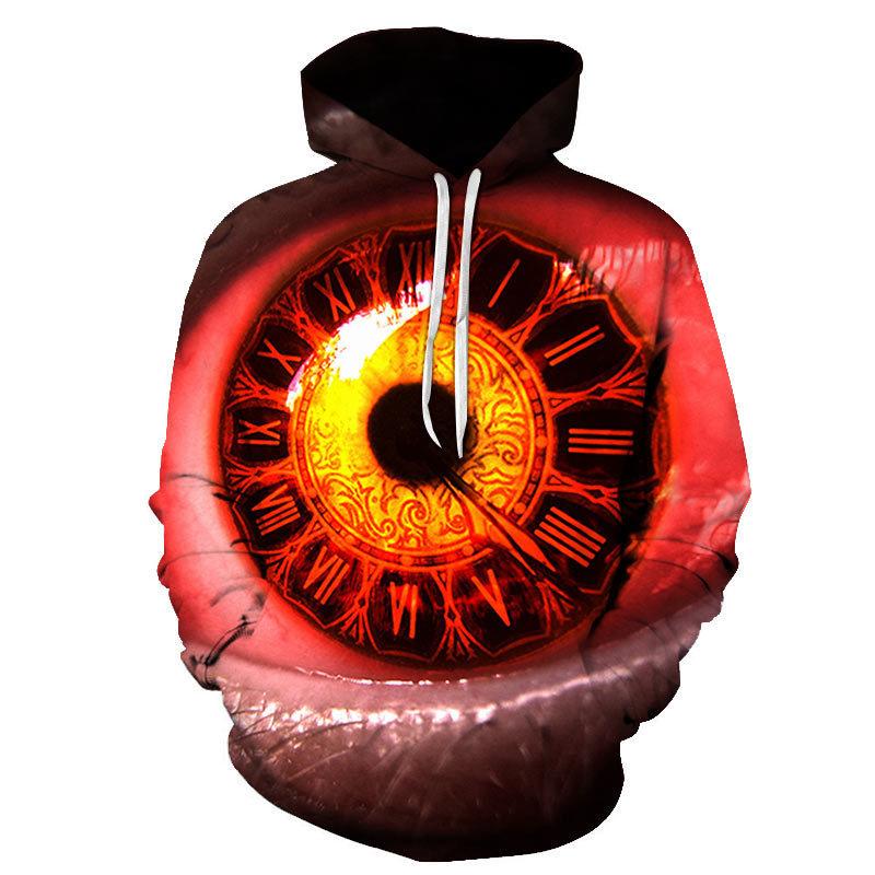 3d Print Eyeball Pattern Hoodies For Men Personality Casual Long Sleeves Pullover Sweatshirts Kids Oversized Hoodies Streetwear