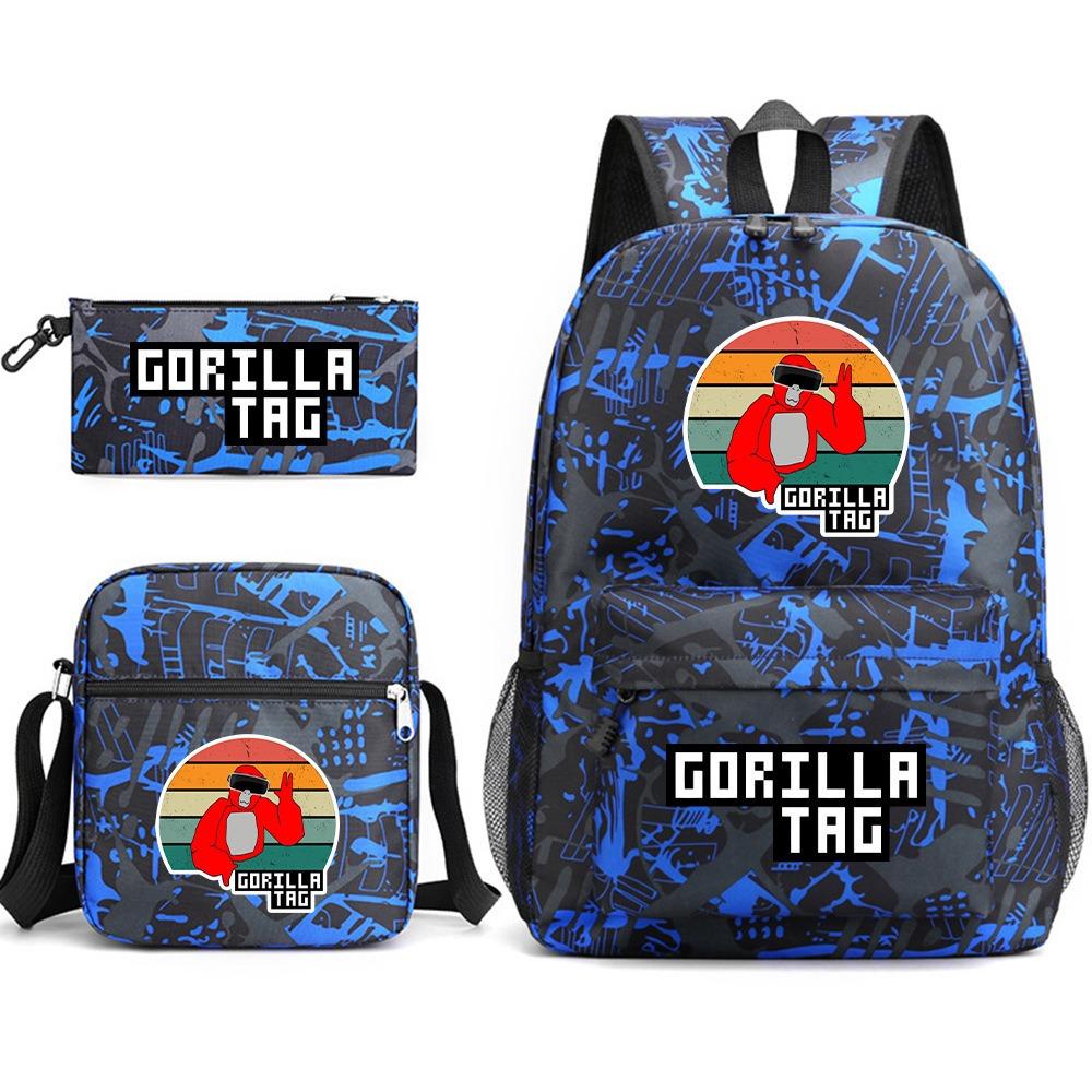 ONE PIECE heat transfer schoolbag primary school student printed backpack large capacity backpack backpack pencil case