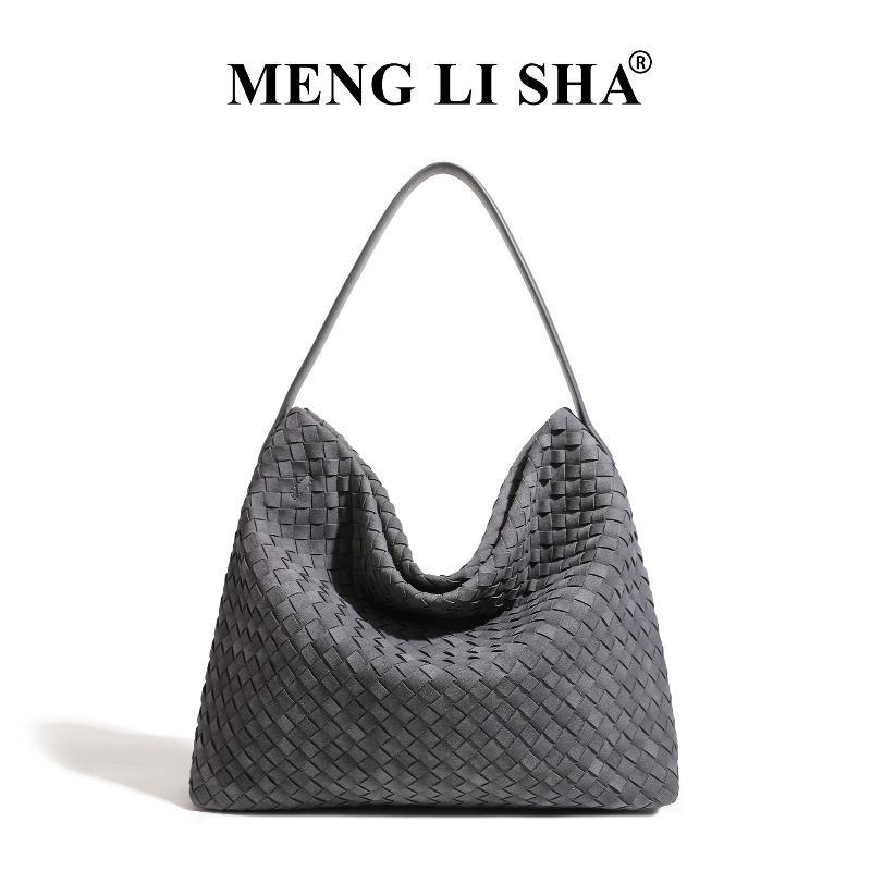

New retro trend large capacity hand woven bag commuter shoulder messenger tote bag fashion handbag