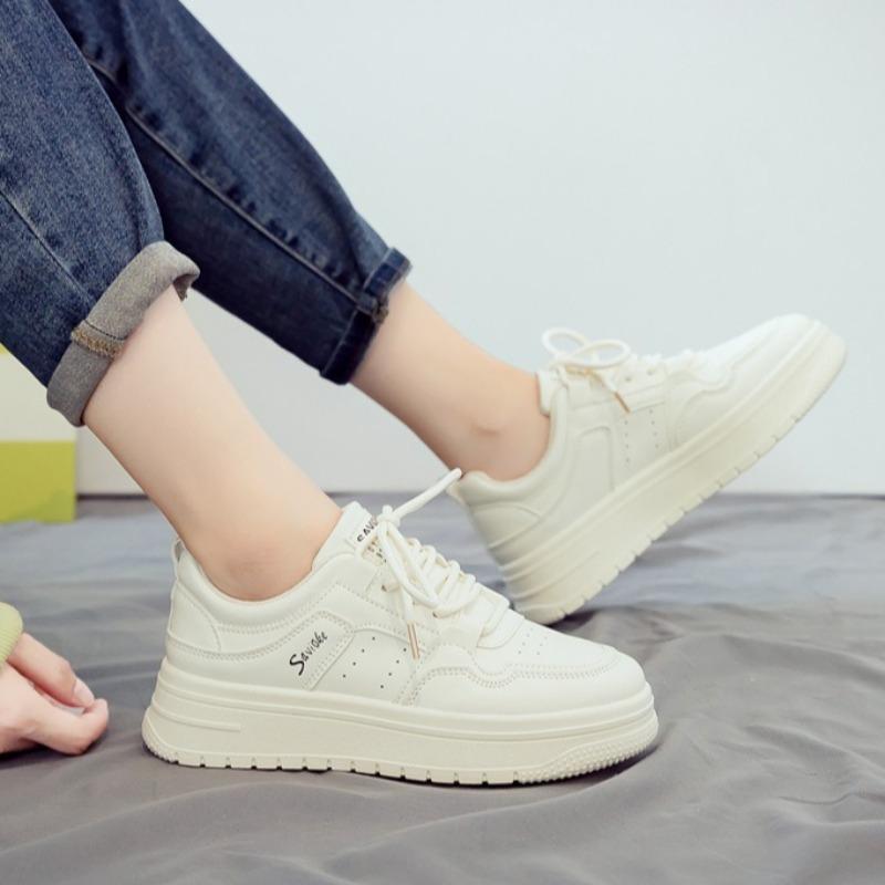 Fashion Autumn New Small White Shoes Women Student Board Shoes Fashion Lace-up Platform Leisure Sneakers Vulcanize Shoe Chaussures Femme