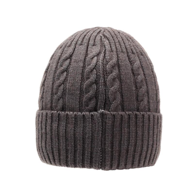 Women's Thickened Knitted Hat Windproof Warm Autumn and Winter Wool Hat Men's Cold Hat Outdoor Ear Protection Big Head Surround Hat