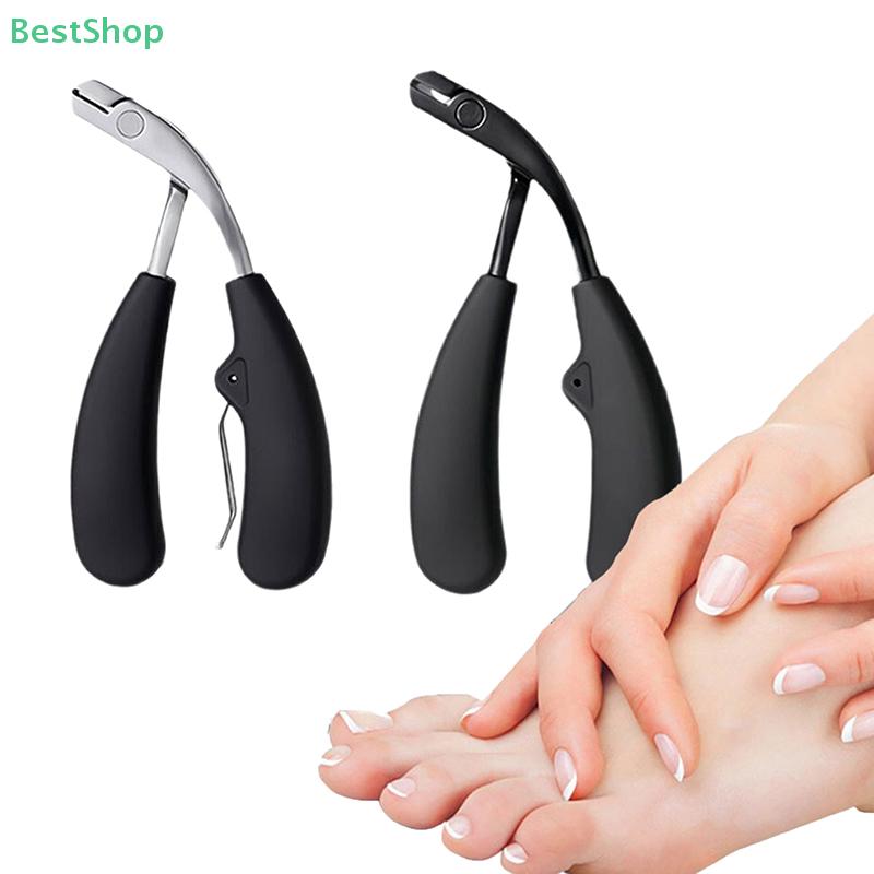 1*Pipe Bend Curved Nail Clippers With Large Opening,Anti-splash Storage Nail Scissors For The Elderly Thick Toenails Heavy Duty