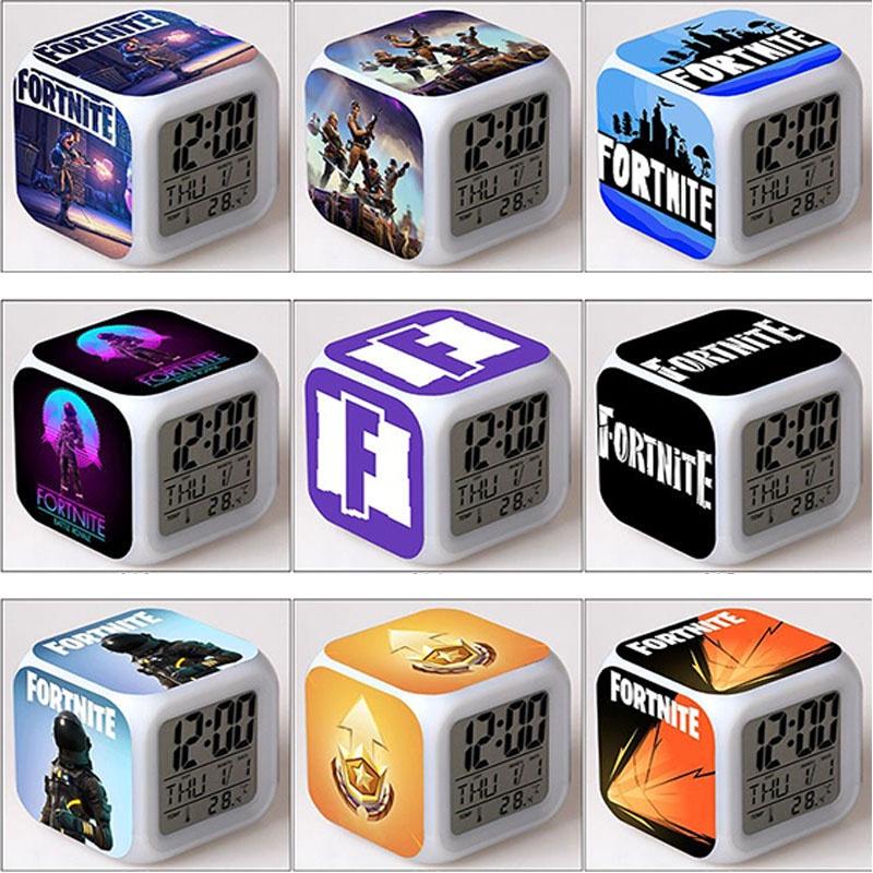 Colorful Multi-function Digital Alarm Clock With Led Display And Thermometer