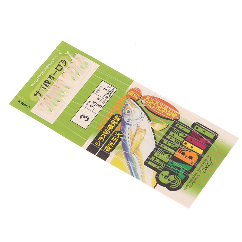 

10 шт./уп. Белый крючок на поводке из биомиметической нити с имитацией рыбьей кожи Apollo Uki Uki Sabiki Белый крючок для ловли рыбы с рыбьей кожей Рыболовный крючок Рыболовный инструмент Hook 3