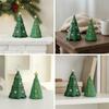 2 Pieces Resin Christmas Tree Tabletop Ornament Indoor