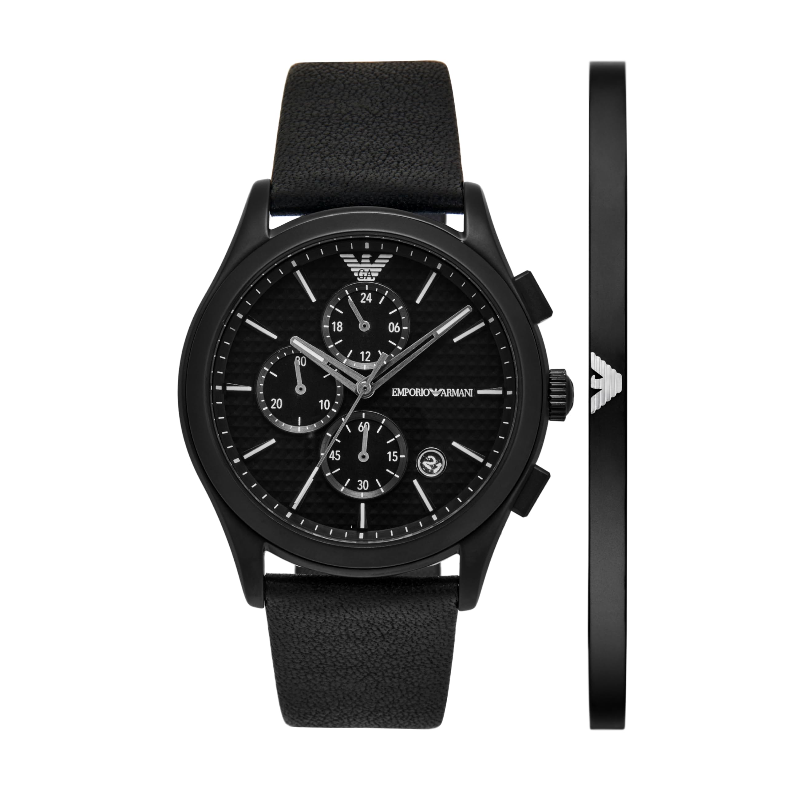 

Часы NA AR80070SET Black [Emporio Armani] Мужские чёрный