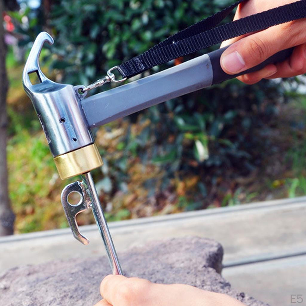 Awning Camping Tent Mallet Hammer Peg Stake Remover With Handing Lanyard