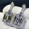 Fashionable Dangle Earrings Female Wedding Accessories with Dazzling AAA CZ Delicate Design Bridal Jewelry Luxury Gift