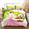 Candy Candy Bedding Set Single Twin Full Queen King Size Bed Set Adult Kid Bedroom Duvetcover Sets 3D Kawaii Anime bedsheet set