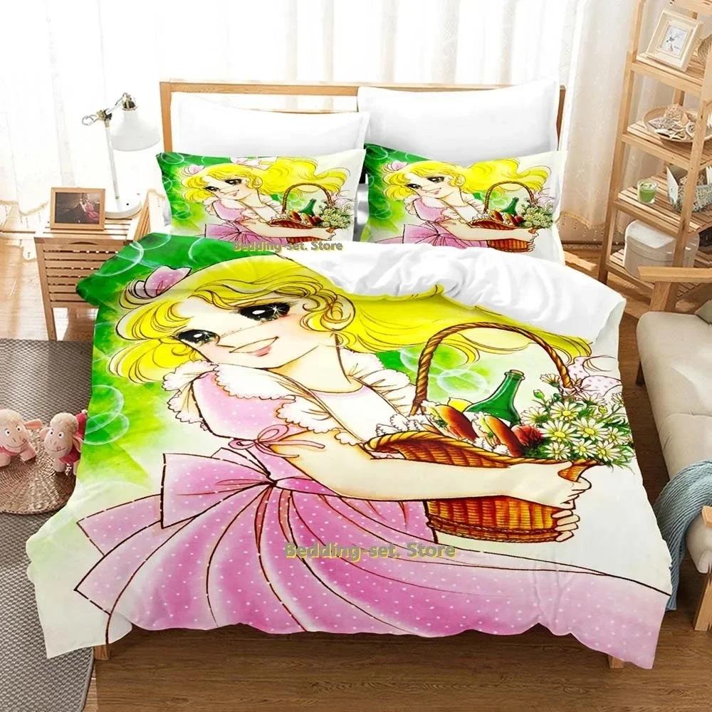 Candy Candy Bedding Set Single Twin Full Queen King Size Bed Set Adult Kid Bedroom Duvetcover Sets 3D Kawaii Anime bedsheet set
