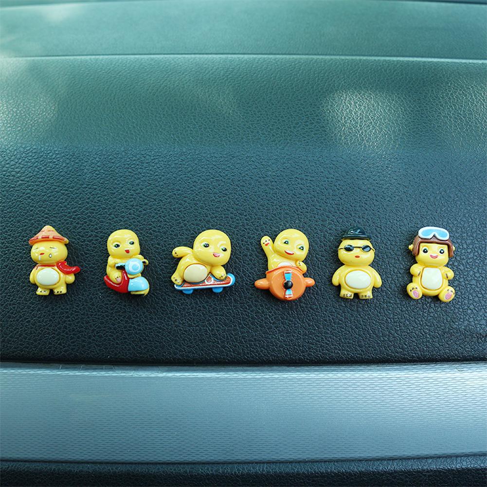 

6 шт. милый мультяшный весенний трясущийся головной убор для приборной панели автомобиля кукла украшение для сиденья крючок для авто аксессуары для интерьера для подарка