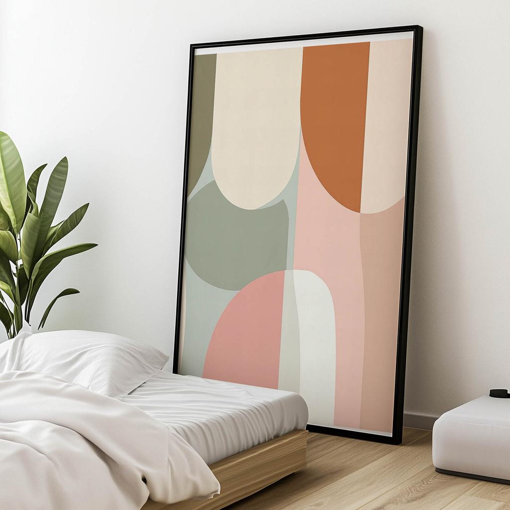 Pastel Harmony Pastel Harmony, 50X70 Cm, Gold Aluminum Frame, 230 Gsm Matte Paper
