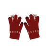 Kitty Pattern Winter Thermal Gloves Stretchy Full Finger Gloves  Outdoor