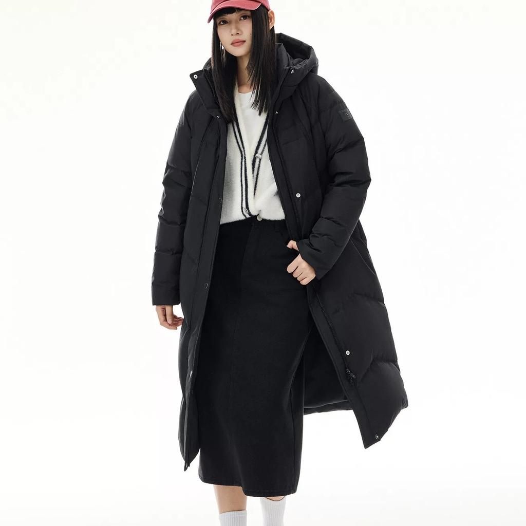 Anta Hot + Water Resistant Windproof Long Down Jacket Women outerwear 162617914-2