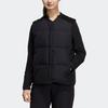 Adidas FW22 Solid Casual Down Vest Women Outerwear Black H23077