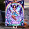 Customize Your Name Outdoor Blanket Fairy Tale Rainbow Garden Comfortable Soft Lightweight Allseason Multipurpose Blanket For Travel Camping Picnics