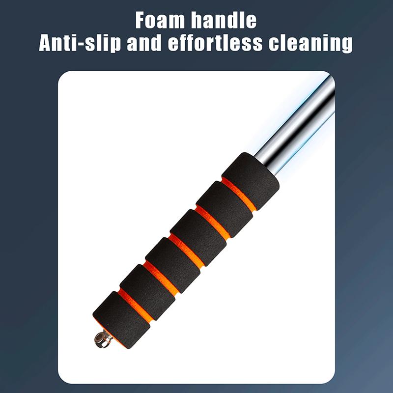 Car Window Cleaning Brush with Removable Microfiber Pad for Car Windshield Home Office Cleaning