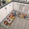 Rustic Chicken Pattern Print Non-Slip Floor Mat, Decorative Rug for Kitchen, Living Room, Entrance, and Balcony