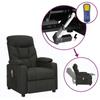 Day and Night - Day and Night Liftable Black Fabric Massage Chair