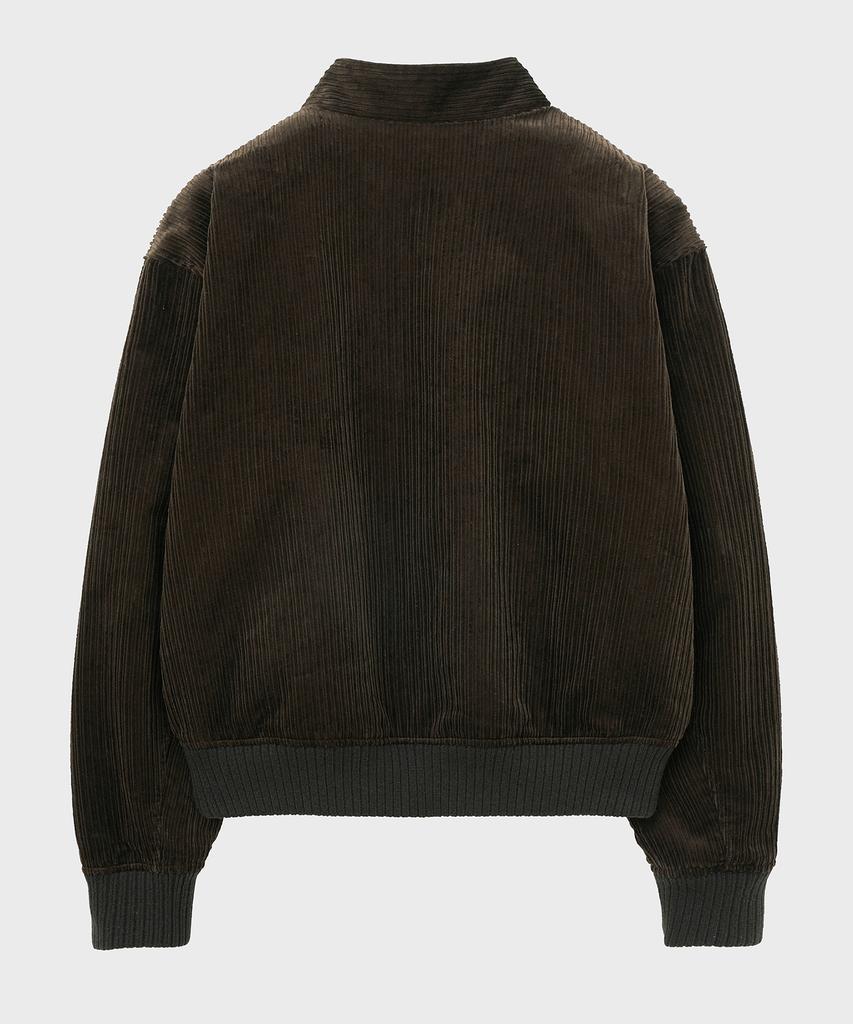 Noirer Multi-Whale Corduroy Harrington Jacket (Brown)