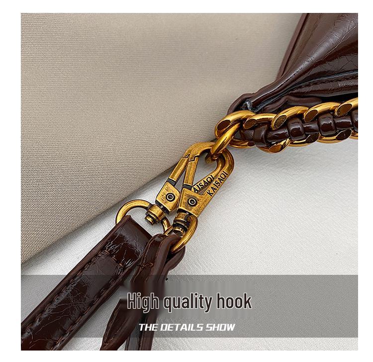 2025 Women's High-End Versatile Chain Tote: Trendy Underarm and Crossbody Bag