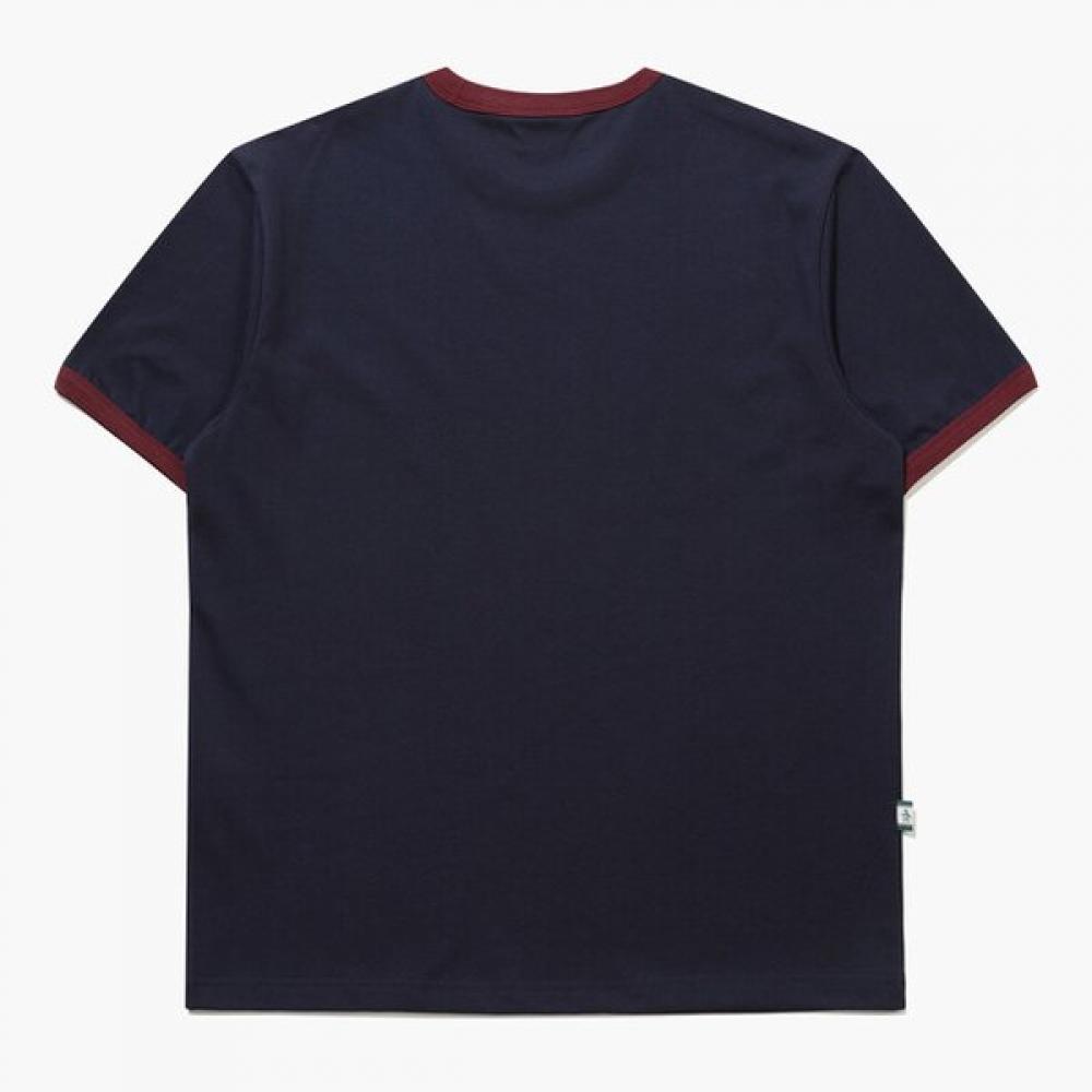 MunSingwear Men S Ringer T ShirT Dark Navy mr221pTS41