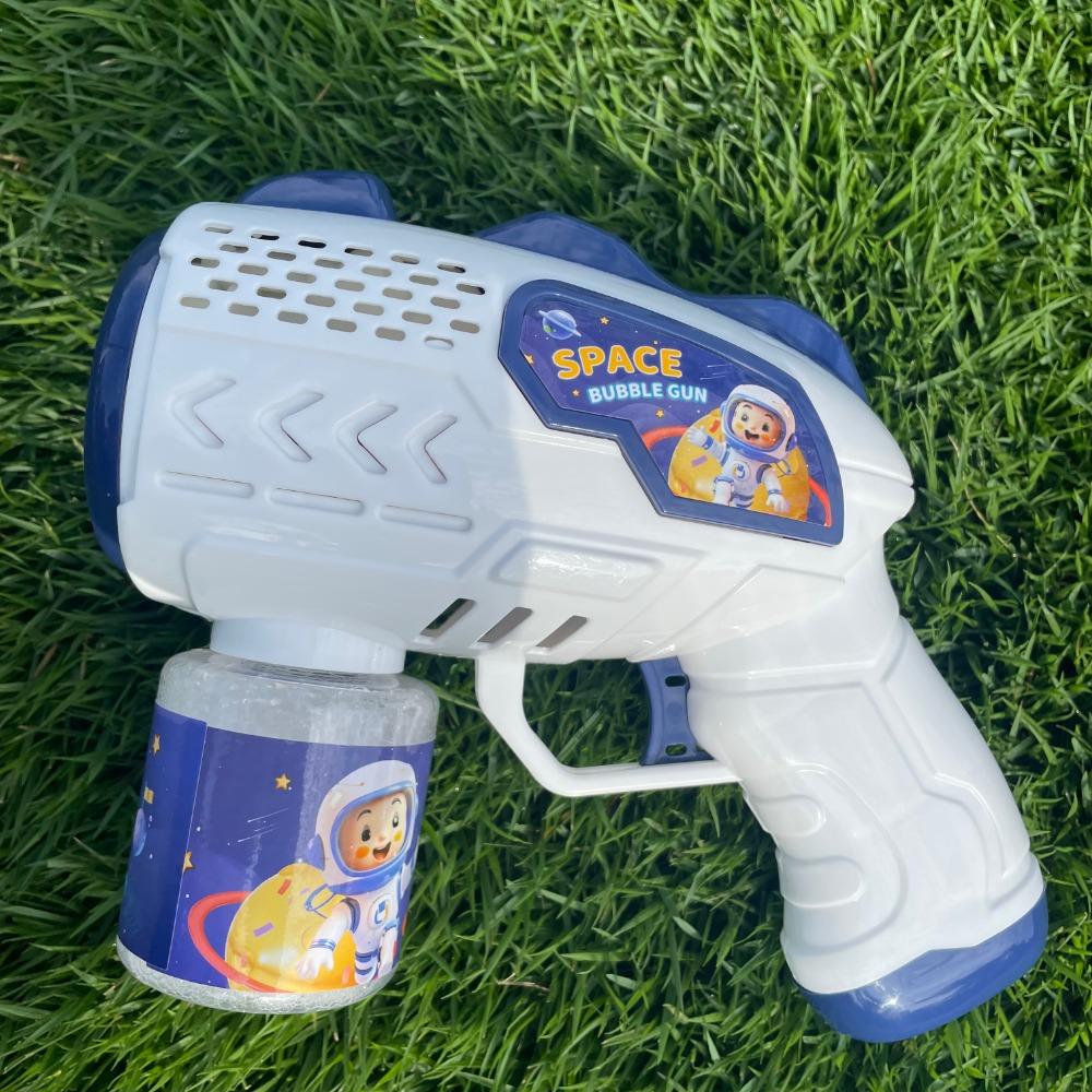 Weltraum-Astronauten Vollautomatische Seifenblasenpistole Raketen-Blasenmaschine Automatischer Bläser Mit Seifenblasenflüssigkeit Spielzeug Für Kinder Seifenblasen-Geschenk