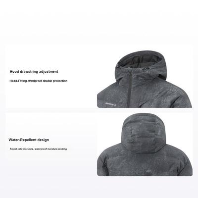 Li Ning CF Water Resistant Short Down Jacket Unisex Jacket AYMU215-4