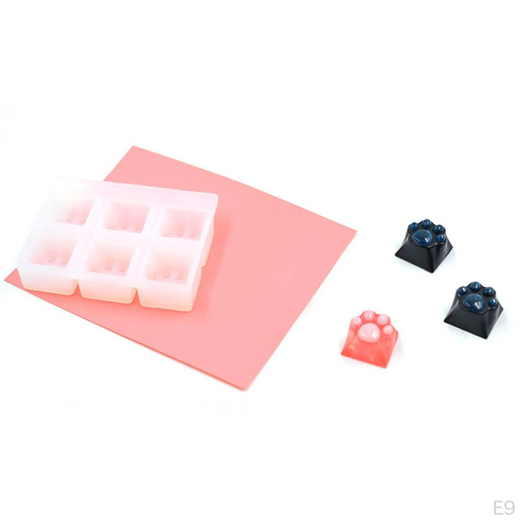 Resin Casting Tool Silicone S In Keyboard Shapes for Chocolate, Jelly, Sweets, Desserts, Baking Soap