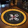 Metal Rock Singer Kiss Band Carpet Exquisite Round Flannel Carpet Interior Home Decor Floor Mat