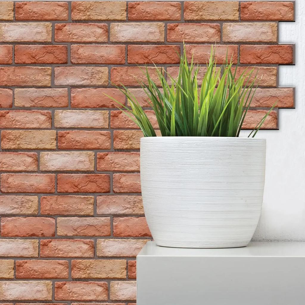 10PCS 3D Self Adhesive Wall Sticker PVC Waterproof Thick Wallpaper for Home Decoration Background Wall Renovation Peel and Stick