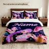 HUNTRIX Personalisierte Individuelle Name 3-teiliges Bettwäsche-Set Weiches Bettbezug-Set Für Schlafzimmer Heimdekoration