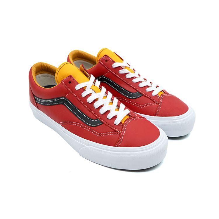 Vans Style 36 Cushioning Durable Low-Top Skate Shoes Unisex Sneakers Red Black VN0A5FC34Z4