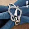 925 Sterling Silver Dolphin Heart AAA Zircon Ring Fashion Wedding Jewelry