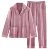 Pajamas Ladies Spring And Autumn Coral Fleece Thickened Fleece Winter Island Fleece Autumn And Winter Flannel Winter Loungewear Set