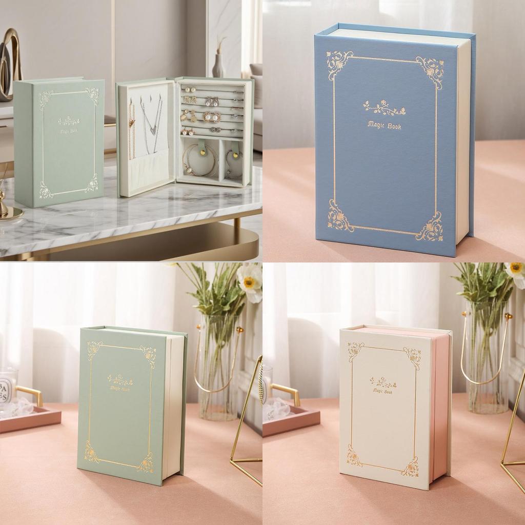 Jewelry Organizer Book With Leather Material For Home Use And Gift Giving
