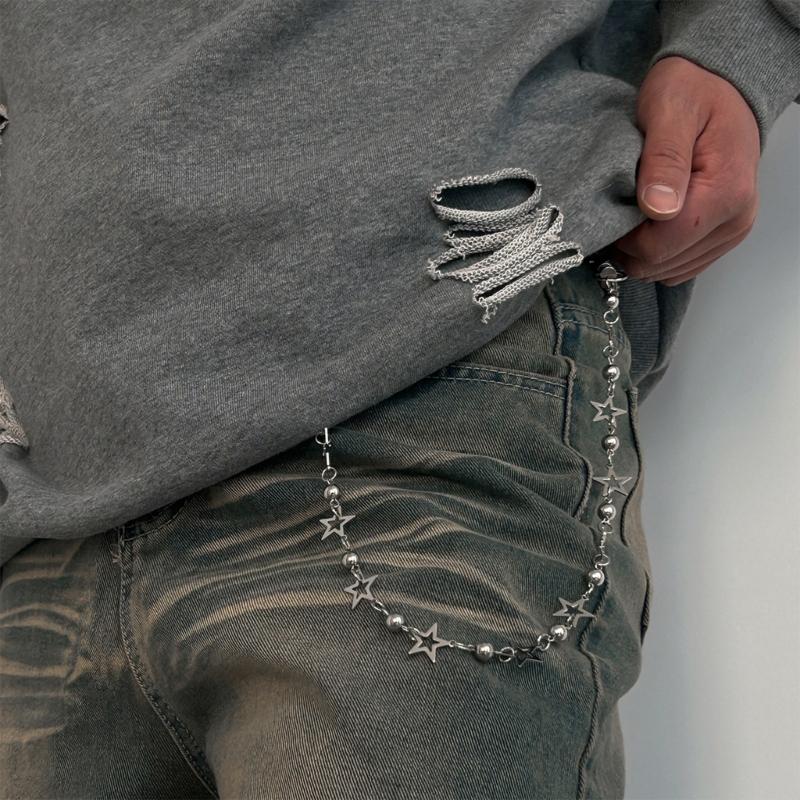 Fashionable Star Bead Chain Pants Accessory Fashion Belt Chain For Trendsetters And Street Style Enthusiasts