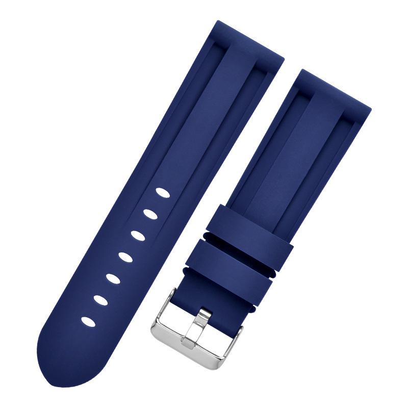 Universal Silicone Watch Strap for Panerai and Tudor Big Blue PAM, 22mm