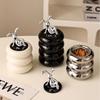 European-style Ceramic Household Cotton Swab Jar Creative Portable Toothpick Box Toothpick Tube Storage Cotton Swab Canister