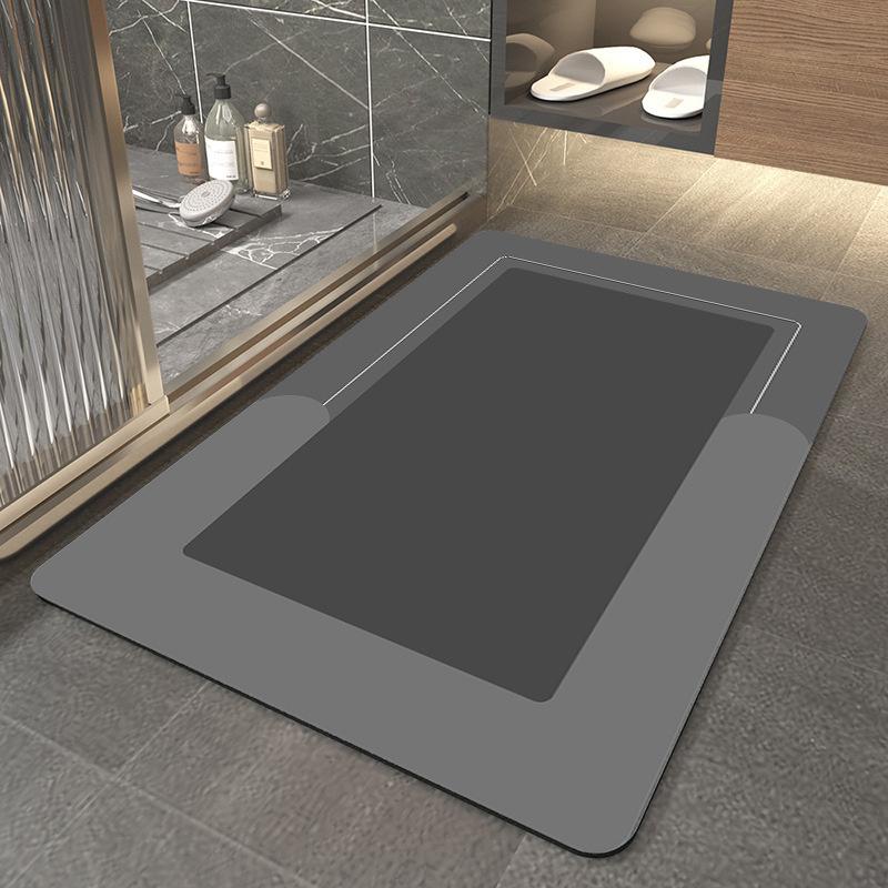 Kitchen Floor Mat Waterproof No-Slip Bathroom Absorbent Bath Mat Quick Dry Floor Mat Floor Mat Toilet Door Mat