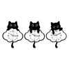 Cat Wall Clock with Swing Tail Pendulum Analog Clock Decor Modern Silent for Bedroom Hotel Home Living Room Dining Room