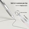 Multi-Functional 4-in-1 Dotting Pen: Double-Headed Press-Type for Polka Dots, Flower Painting, and Erasable Magic Mirror Powder.