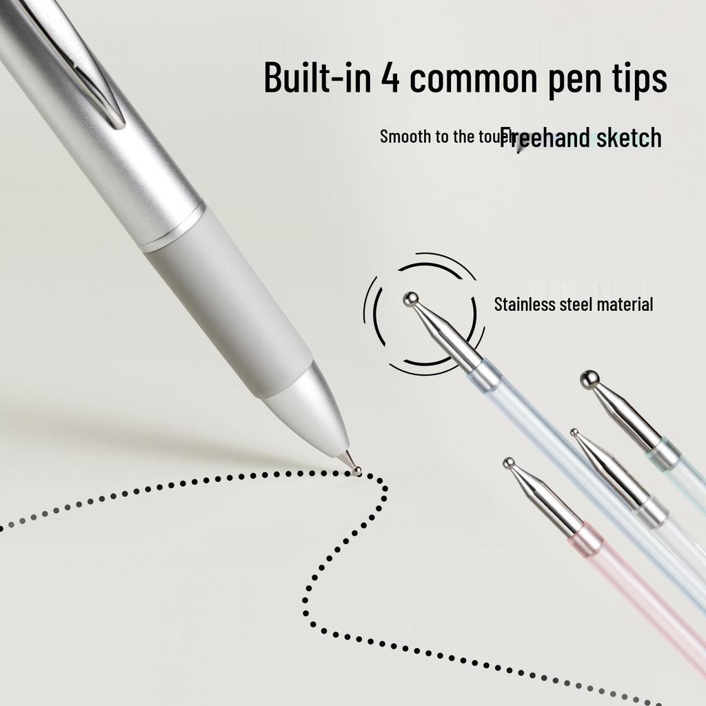Multi-Functional 4-in-1 Dotting Pen: Double-Headed Press-Type for Polka Dots, Flower Painting, and Erasable Magic Mirror Powder.