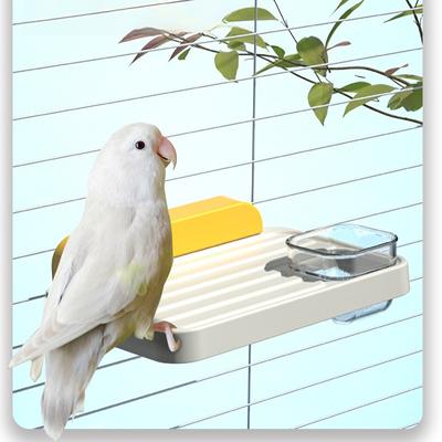 Parrot Platform Station Rod Tiger Skin Rest Perched Bite ResistantGrinding Claw Station Rod Frosted Platform Bird Supplies